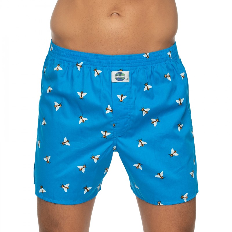 D.E.A.L International Boxershorts Blau mit Bienen günstig online kaufen