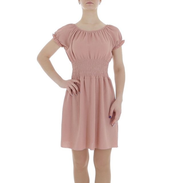 Ital-Design Sommerkleid Damen Freizeit (86164460) Kreppoptik/gesmokt Minikl günstig online kaufen