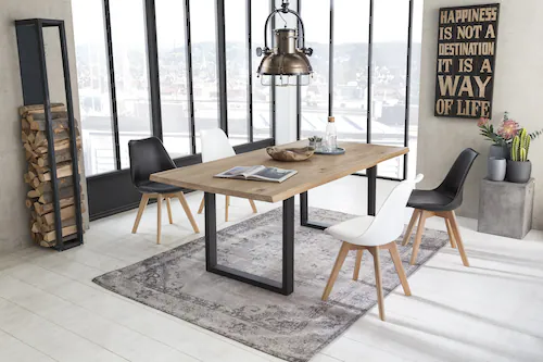 SIT Esstisch "Tops&Tables", mit Tischplatte aus Wildeiche, mit Baumkante we günstig online kaufen