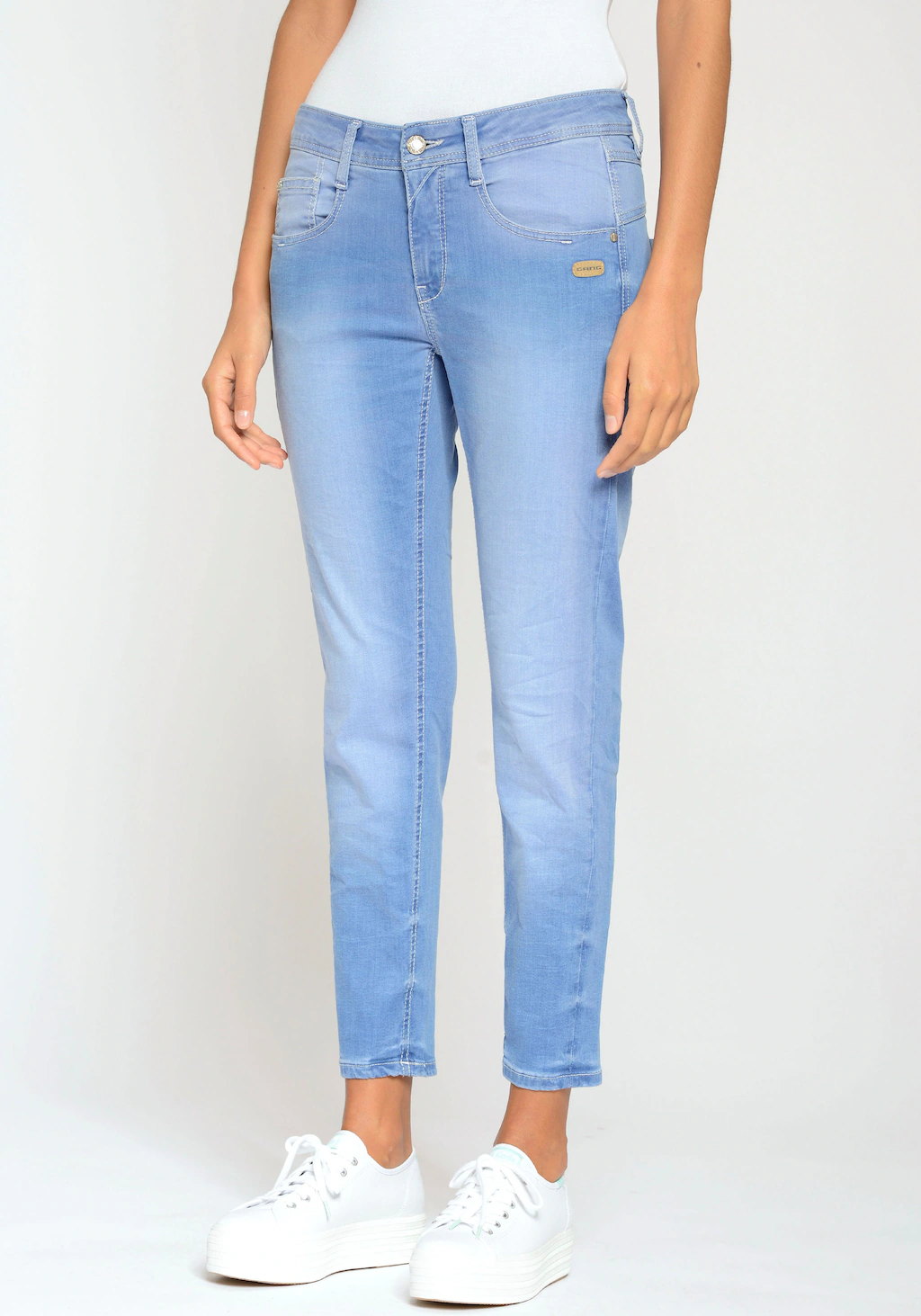 GANG Relax-fit-Jeans 94Amelie cropped mit doppelter Passe und doppelter, re günstig online kaufen