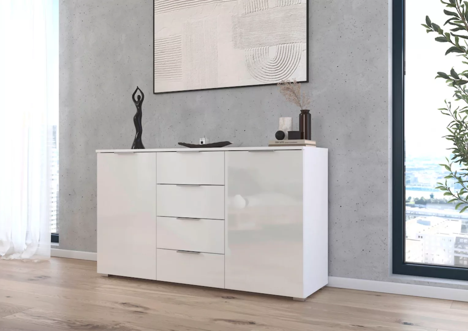 rauch Kommode "Sideboard Schubladenkommode AGORDO mit Dekor- oder Hochglanz günstig online kaufen