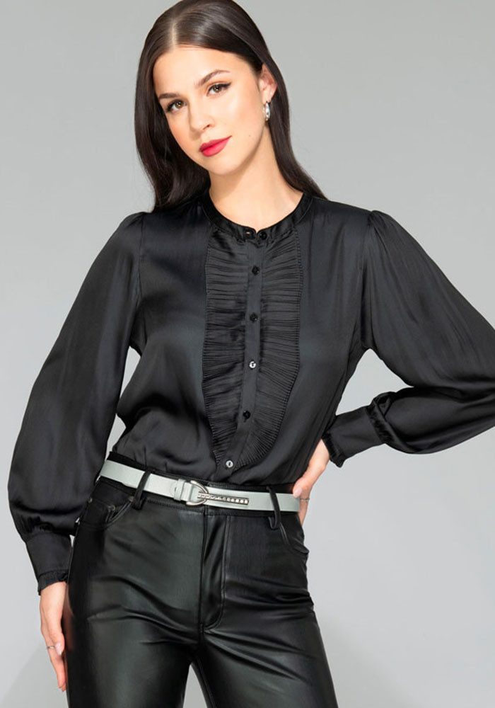 Silbergift Ledergürtel mit Metallic-Look günstig online kaufen