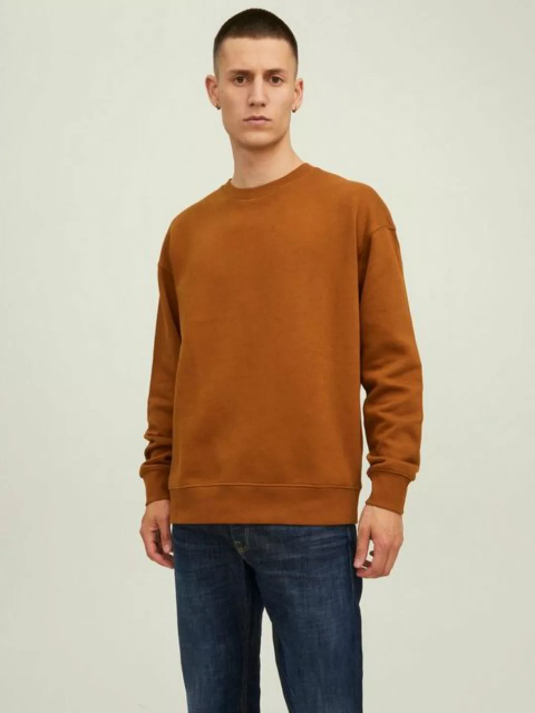 Jack & Jones Sweatshirt Basic Sweater Langarm Shirt Rundhals Pullover JJEST günstig online kaufen