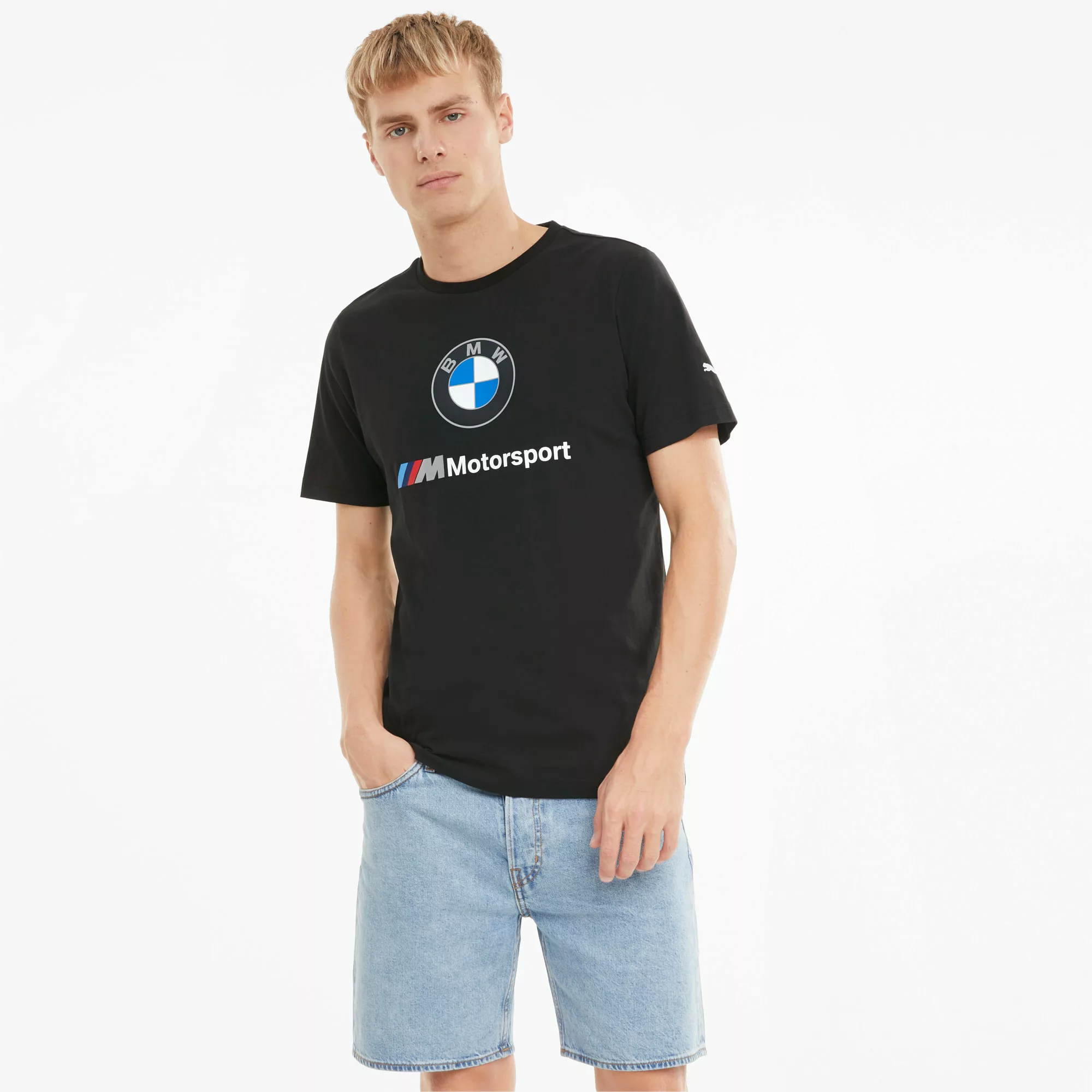 PUMA BMW M Motorsport Essentials Herren T-Shirt mit Logoprint | Mit Aucun | günstig online kaufen