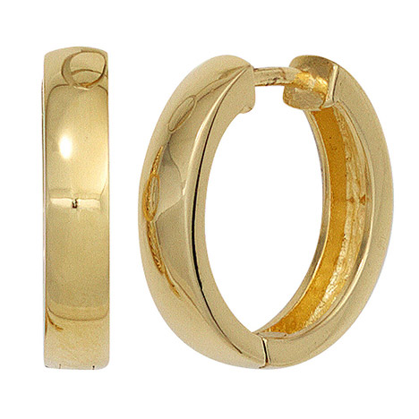 SIGO Creolen 925 Sterling Silber gold vergoldet Ohrringe günstig online kaufen