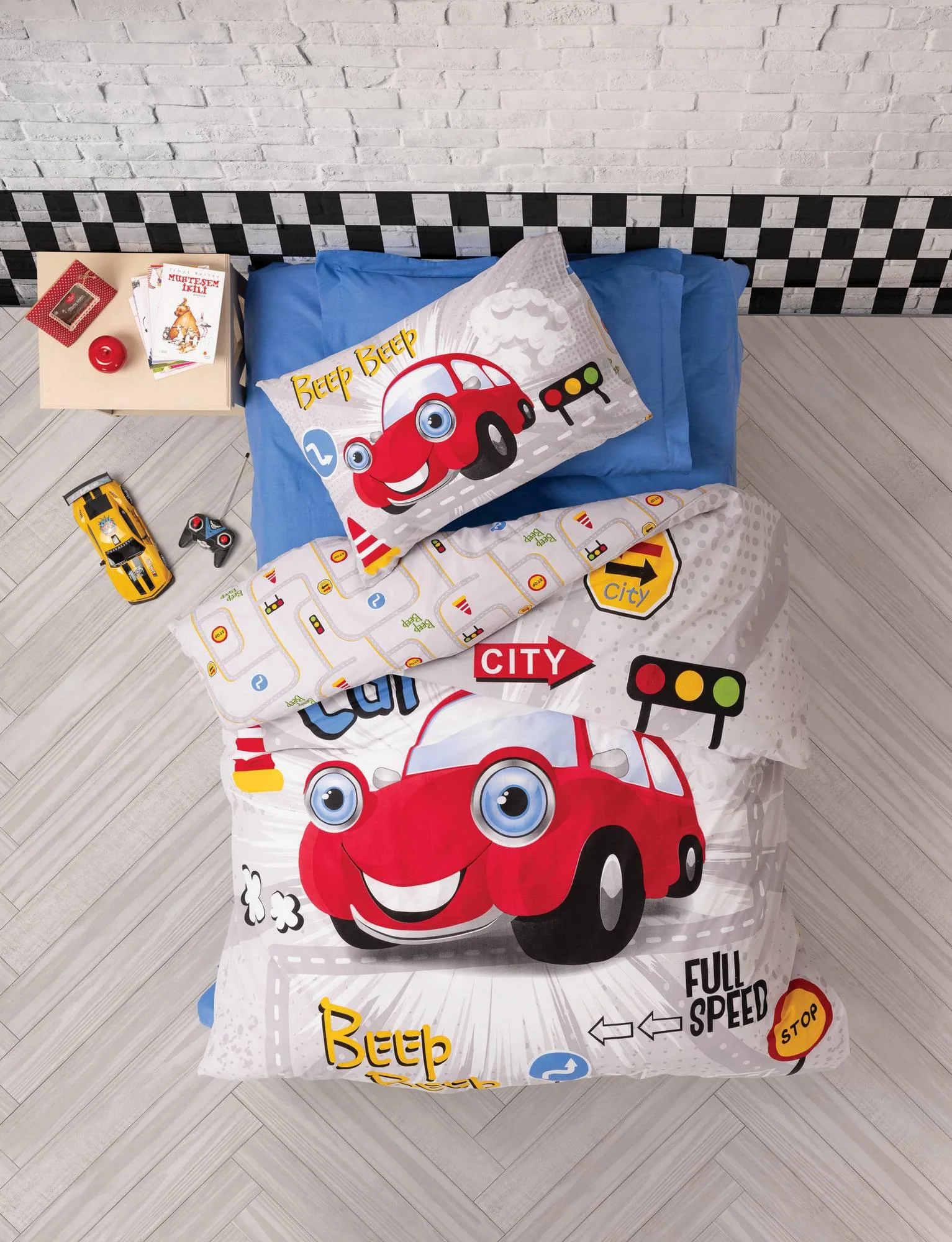 L'Essentiel | Kinderbettbezug-Set Cars günstig online kaufen