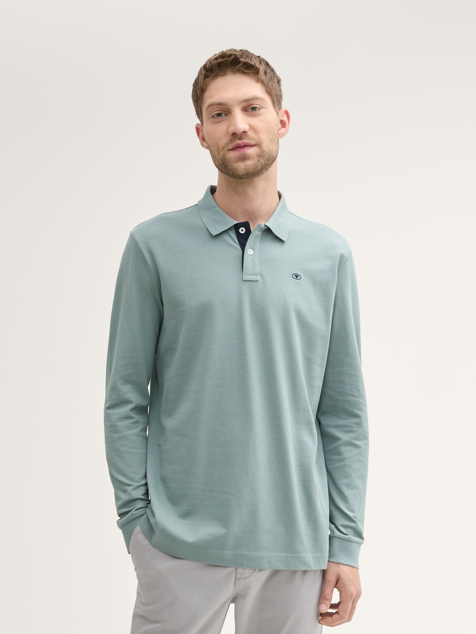 Tom Tailor Herren Poloshirt BASIC POLO WITH CONTRAST - Regular Fit günstig online kaufen