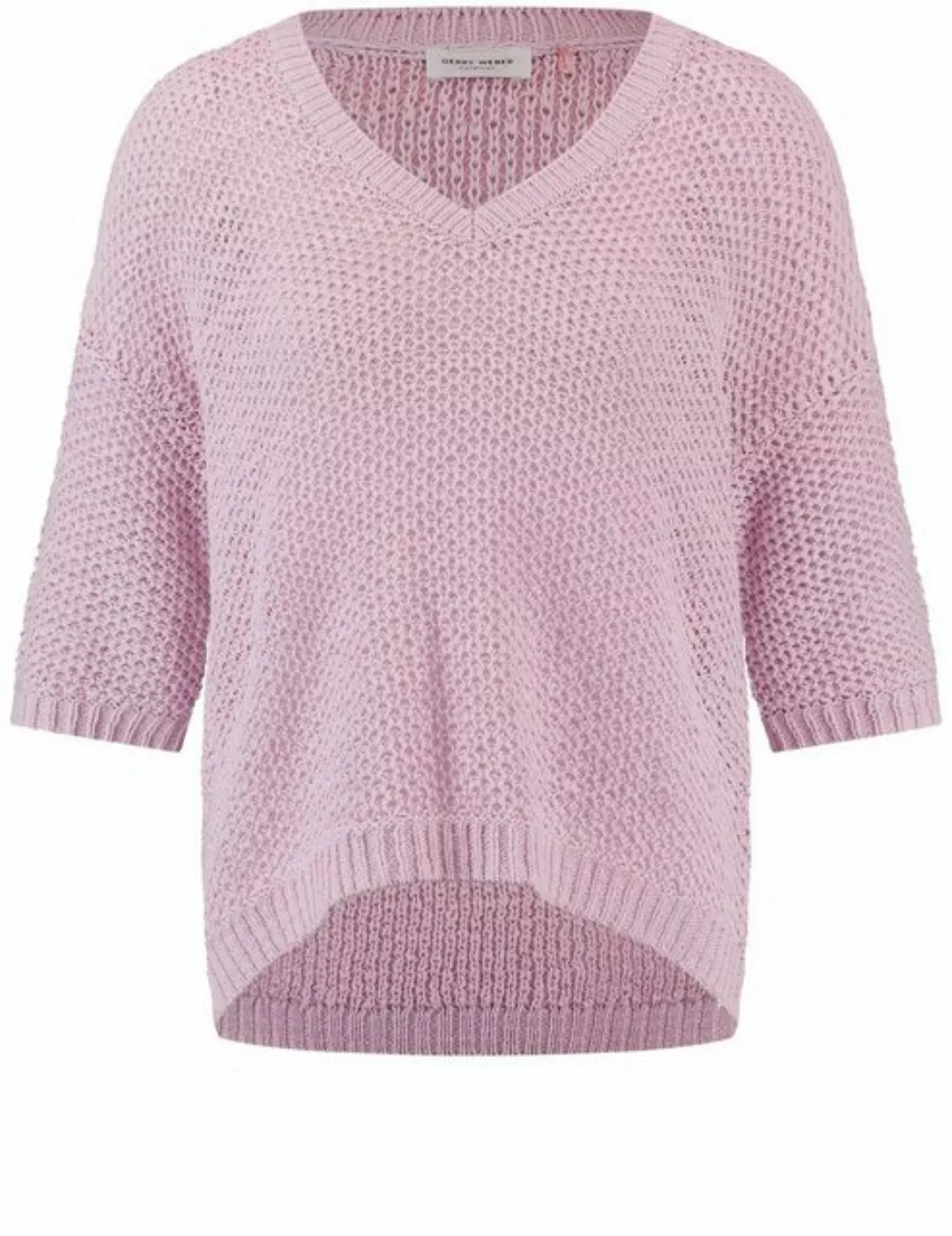 GERRY WEBER Sweatshirt 3/4 Arm Pullover mit V-Ausschnitt günstig online kaufen