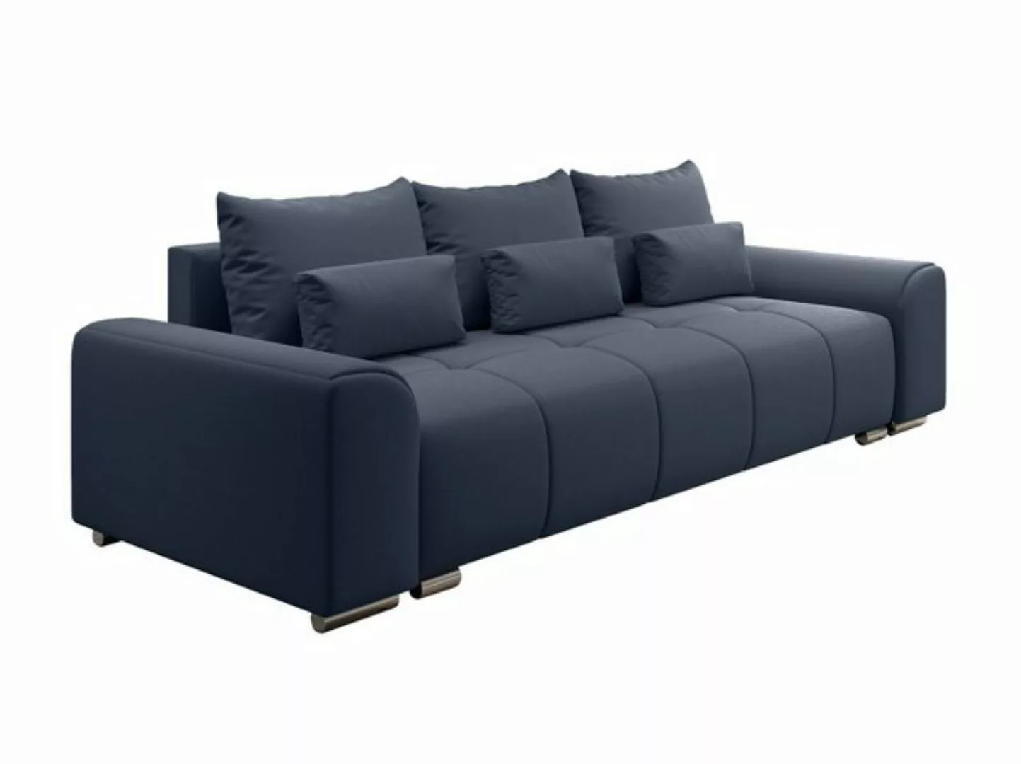 Furnix Schlafsofa LORETA 3-Sitzer Sofa mit Schlaffunktion und Bettkasten Co günstig online kaufen