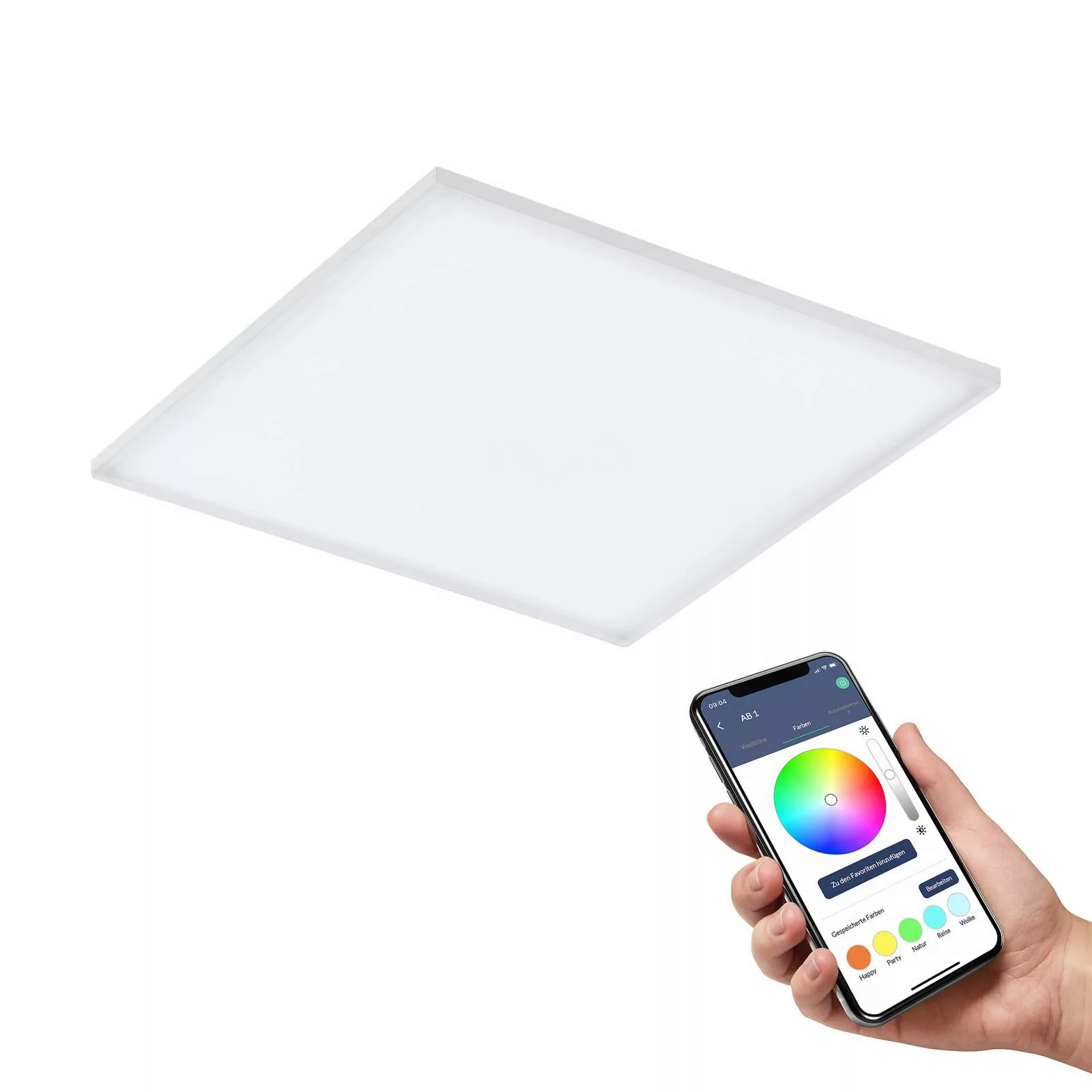 EGLO connect Turcona-Z LED-Deckenlampe 60x60cm günstig online kaufen