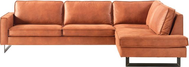 Places of Style Ecksofa "Pinto, 290 cm, Ottomane links / rechts", Cord, Fei günstig online kaufen