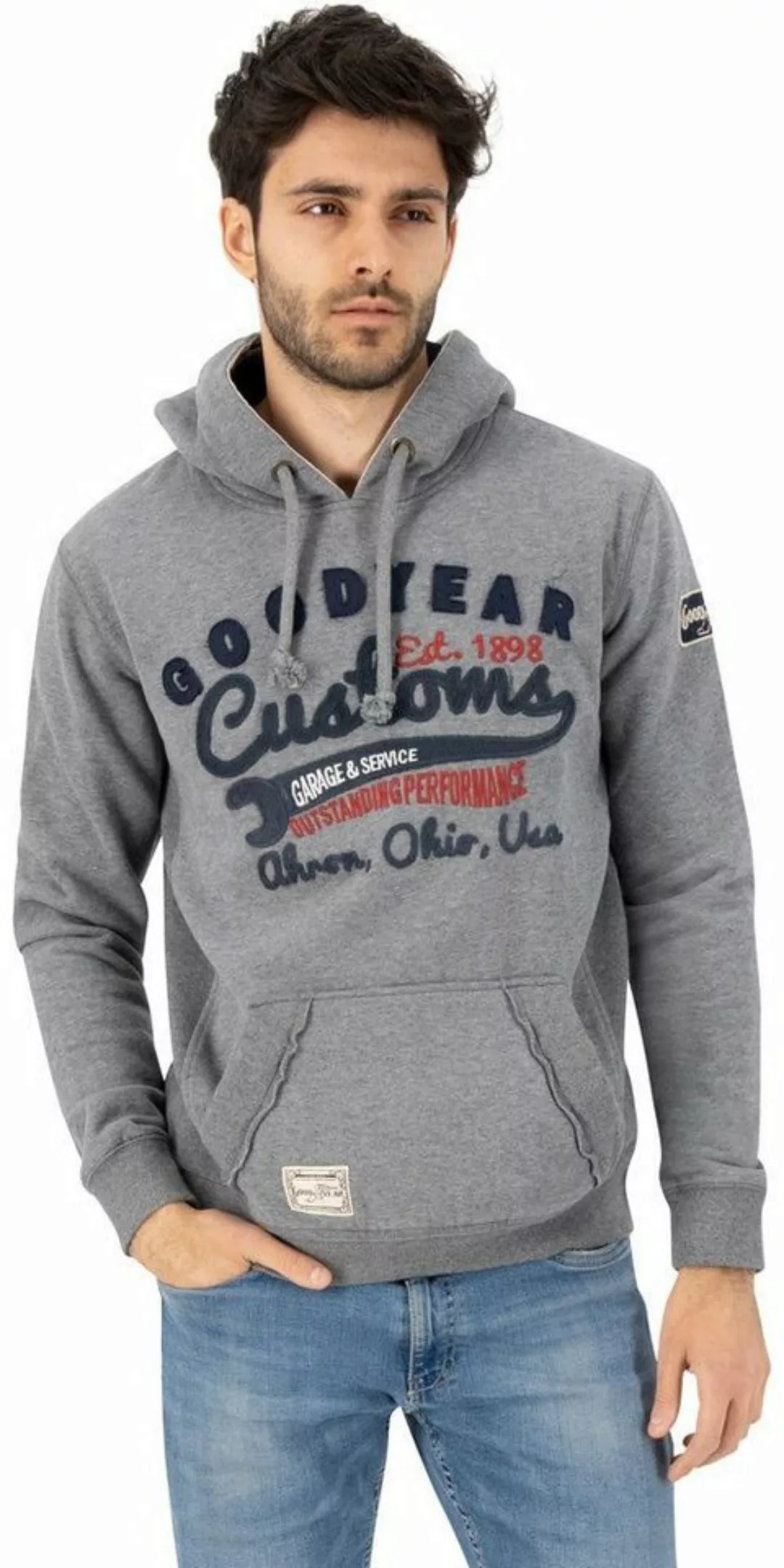 Goodyear Rundhalspullover Oregon Men Hooded Sweatshirt günstig online kaufen