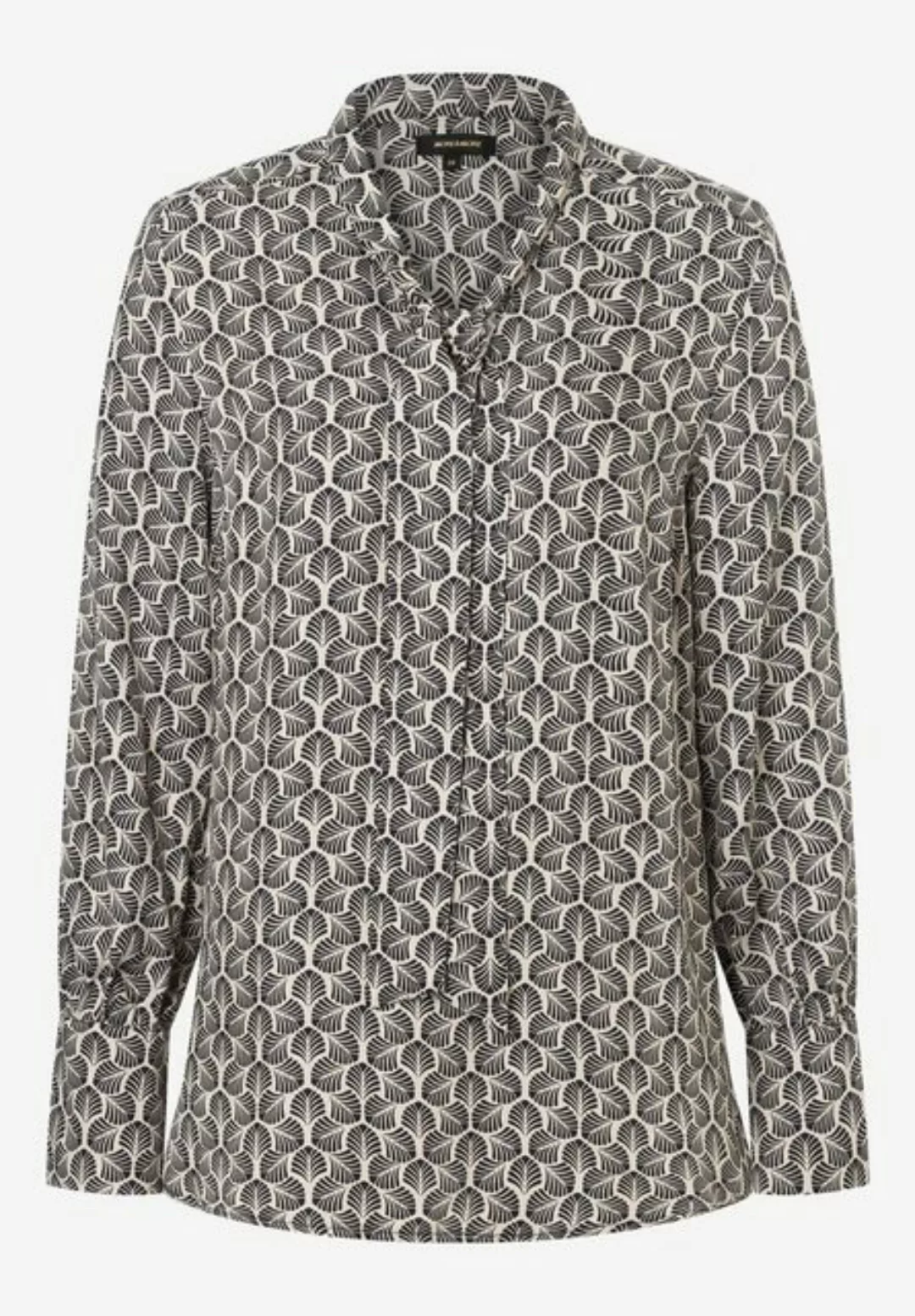 Printbluse mit Schluppe, beige/schwarz, Herbst-Kollektion günstig online kaufen