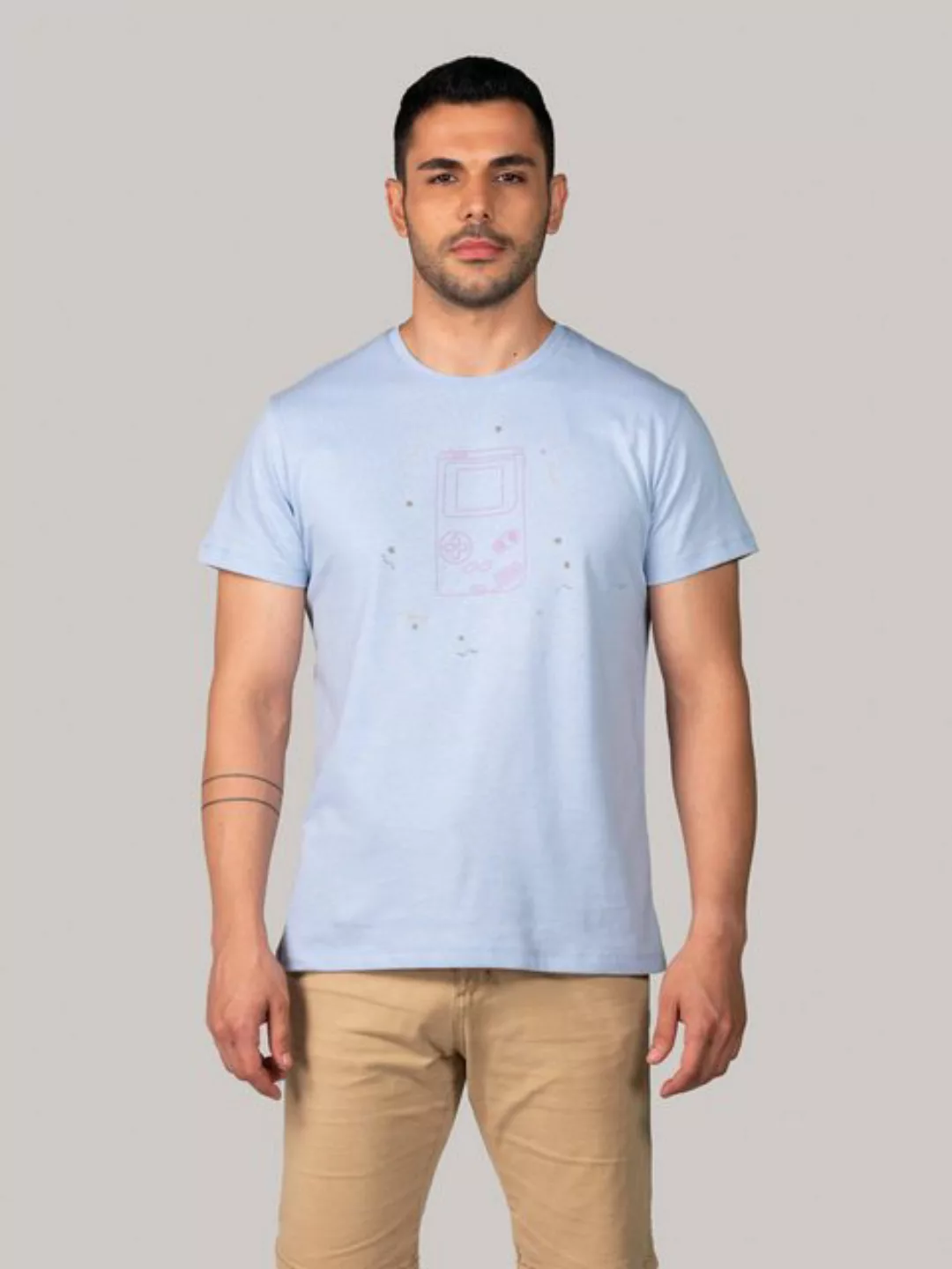 BLUVERD Kurzarmshirt T-Shirt mit Grafik (Tetris 90) günstig online kaufen
