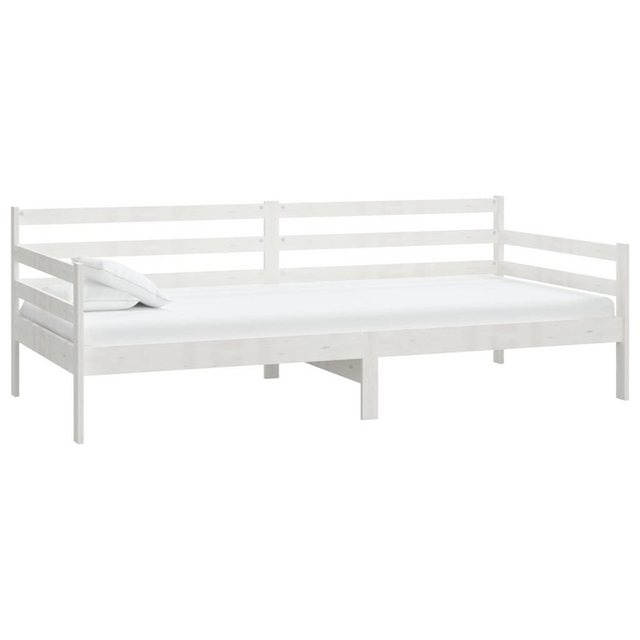 furnicato Bett Tagesbett Weiß Massivholz Kiefer 90x200 cm (1-tlg) günstig online kaufen