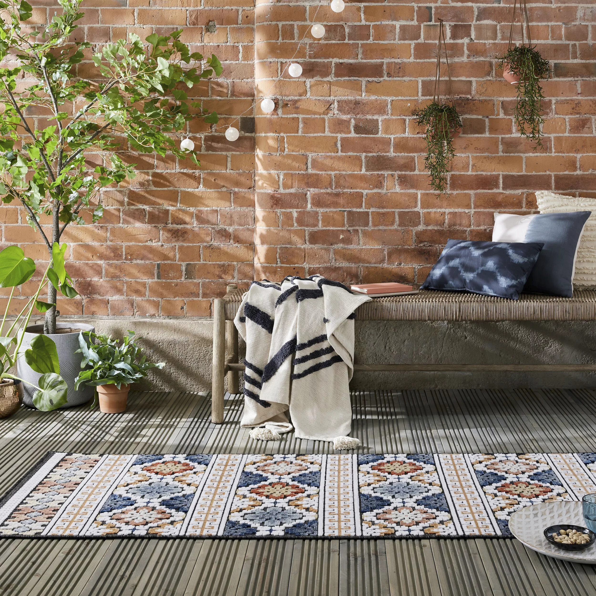 FLAIR RUGS Teppich »Aster«, rechteckig, Outdoor geeignet, Hoch-Tief Effekt günstig online kaufen