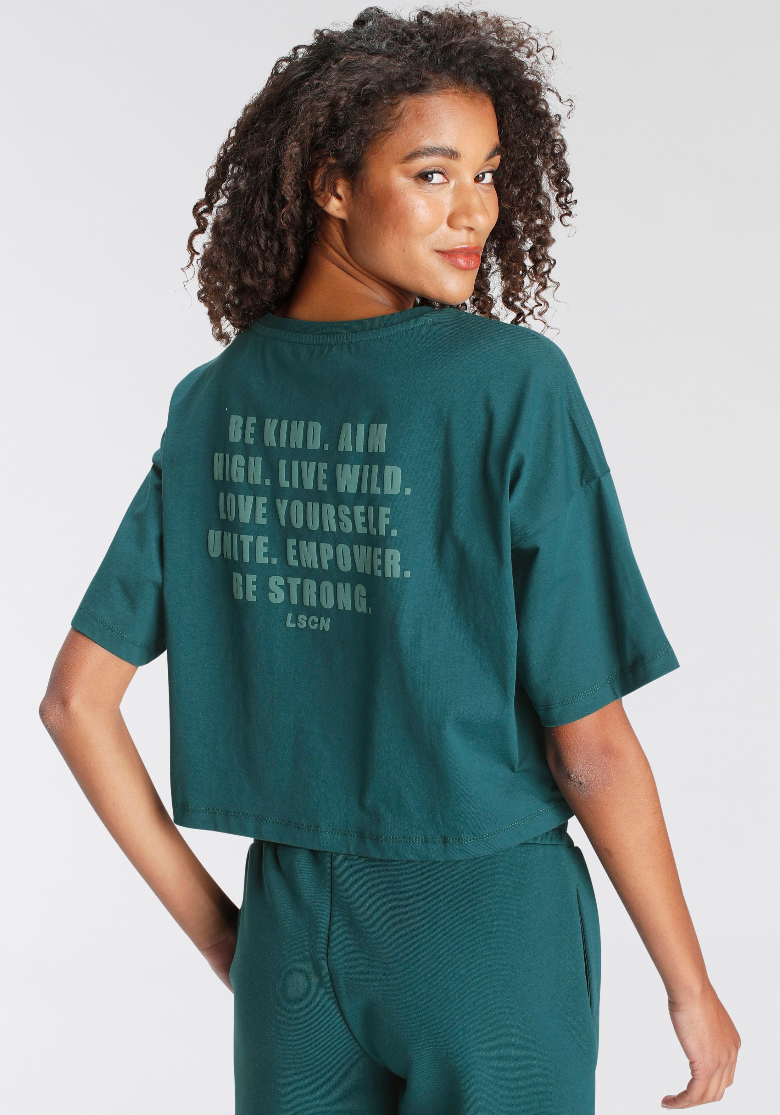LASCANA Oversize-Shirt mit Schriftzug auf dem günstig online kaufen