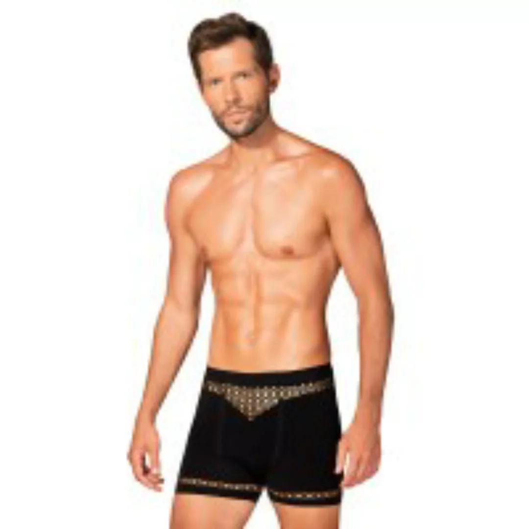 Boxer-Shorts mit Muster schwarz günstig online kaufen