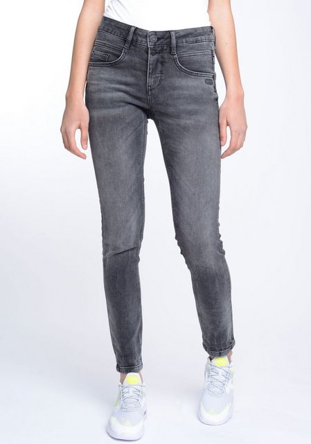 GANG Skinny-fit-Jeans "94MORA", mit 3-Knopf-Verschluss und Passe vorne günstig online kaufen