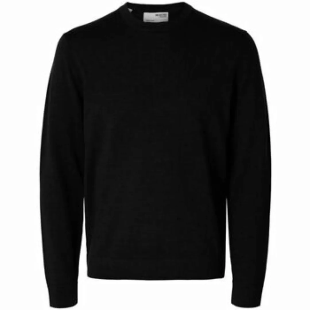 Selected  Pullover 16094647 MERINO CREW-BLACK günstig online kaufen