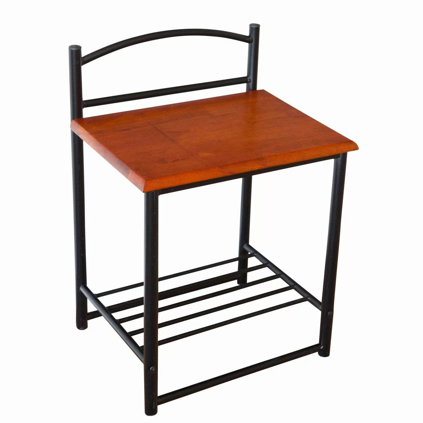 Homestyle4u Nachttisch Nachtkonsole Nachtschrank Metall Beistelltisch günstig online kaufen