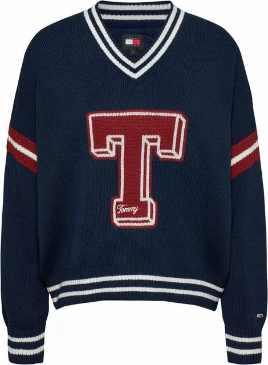 Tommy Jeans Strickpullover TJW LETTERMAN SWEATER mit gestickter Tommy Jeans günstig online kaufen