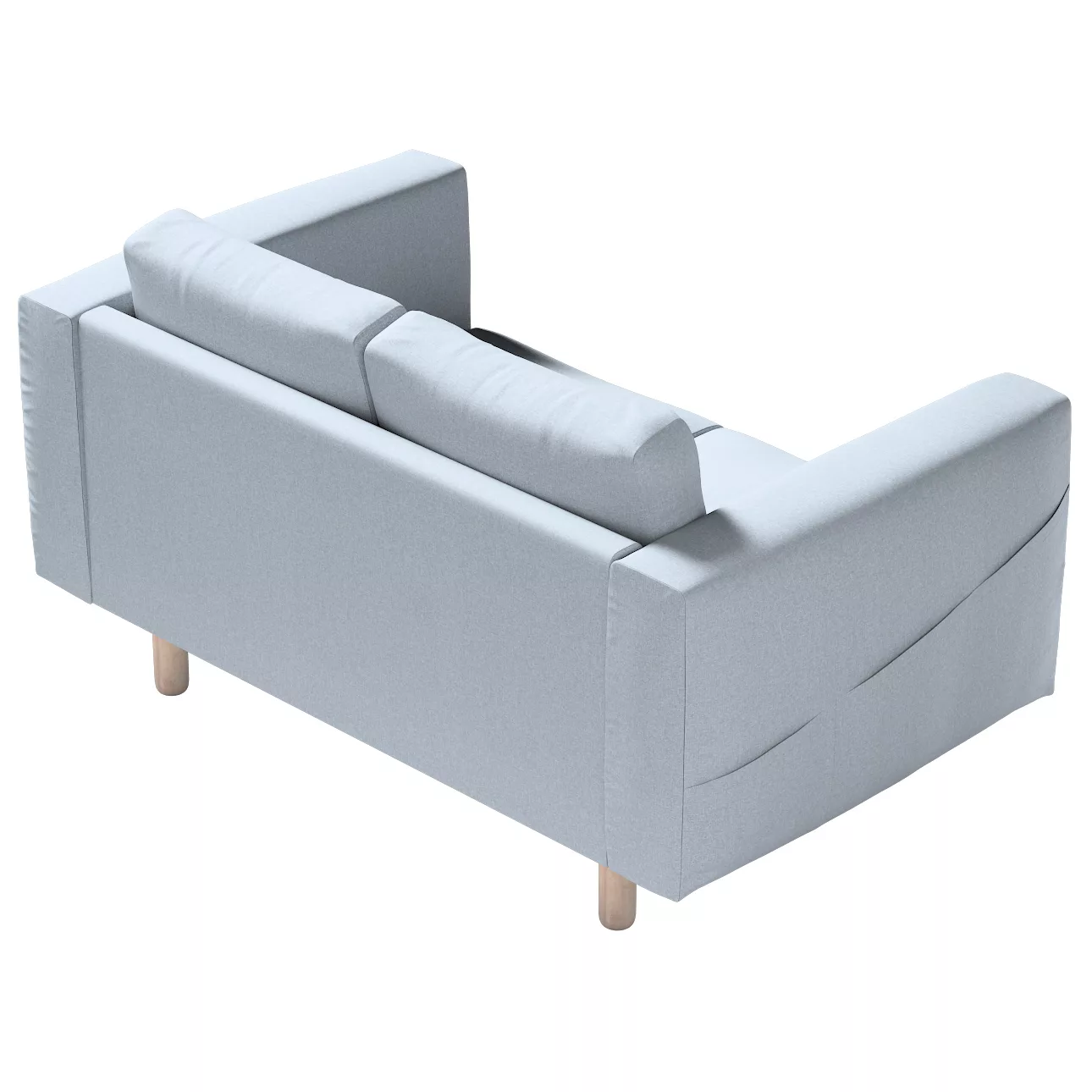 Bezug für Norsborg 2-Sitzer Sofa, steingrau, Norsborg 2-Sitzer Sofabezug, A günstig online kaufen