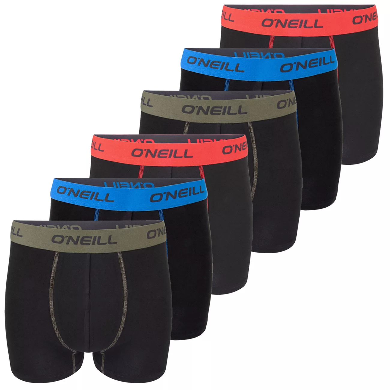 O'Neill Herren Boxershort Plain 6er Pack günstig online kaufen