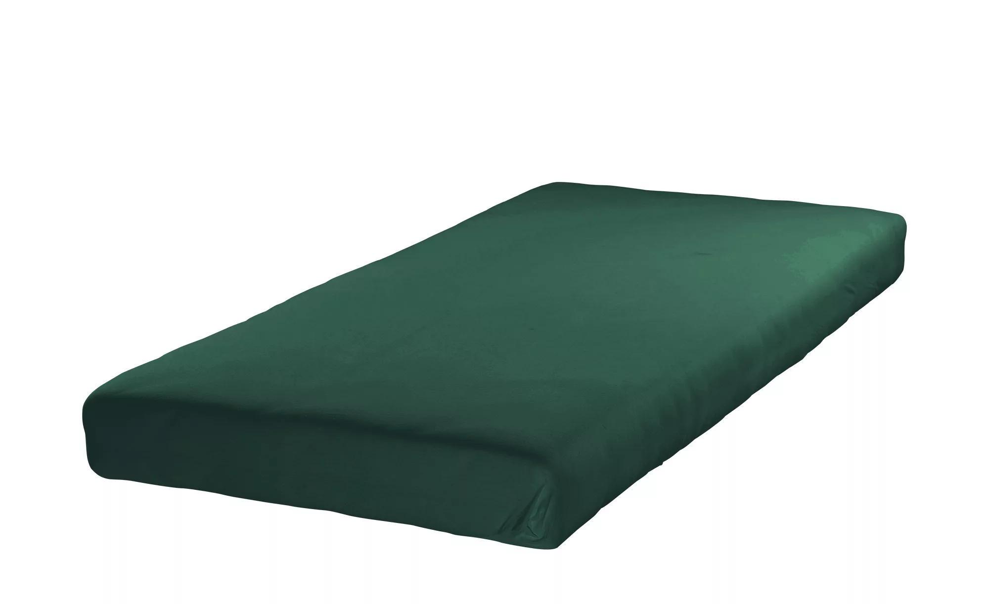 ESTELLA Fein-Jersey Spannbetttuch  UNI - grün - 100% Baumwolle - 90 cm - Be günstig online kaufen
