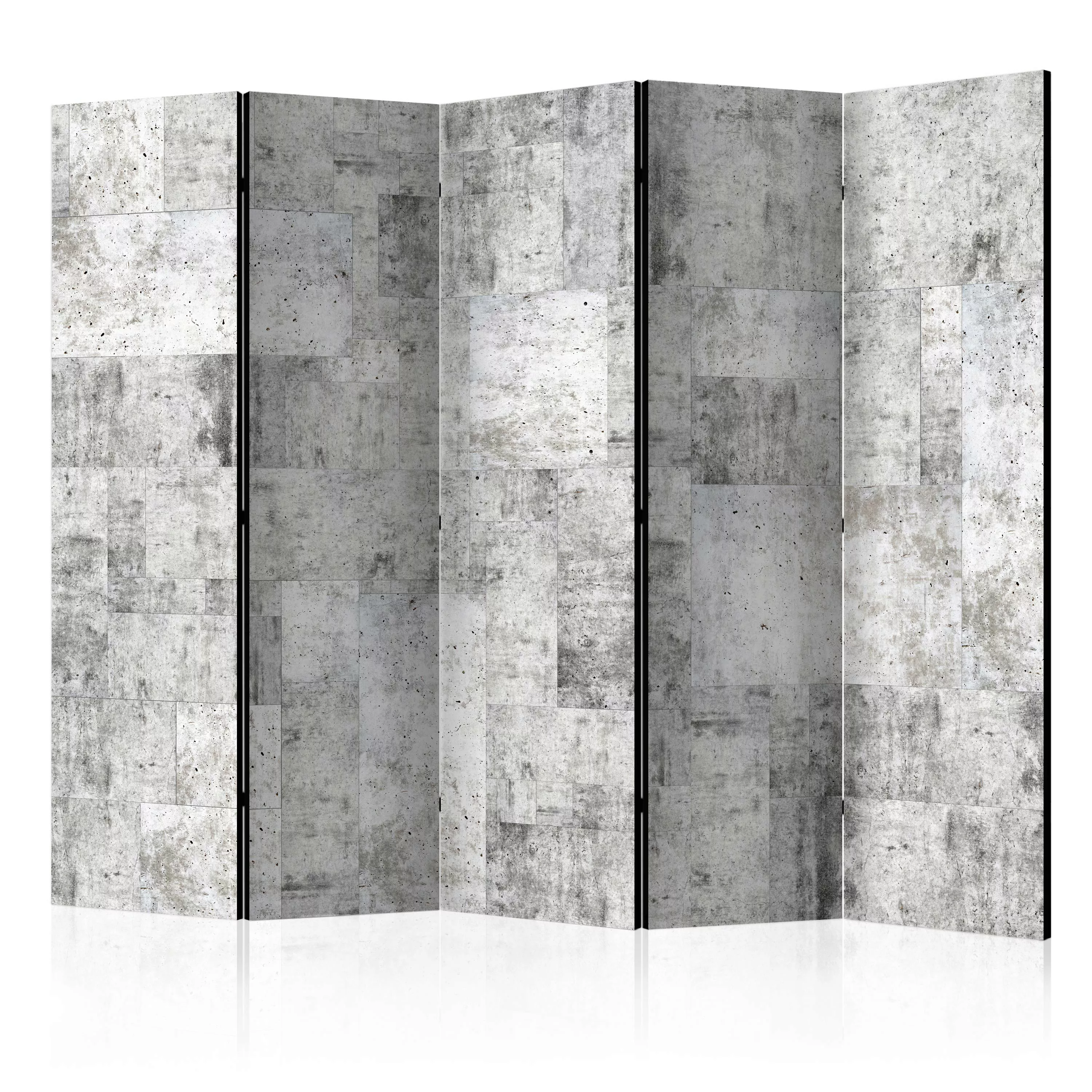 5-teiliges Paravent - Concrete: Grey City Ii [room Dividers] günstig online kaufen