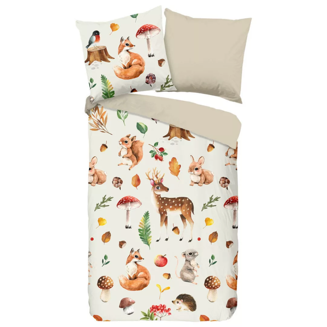 good morning Kinderbettwäsche »Autumn Animals«, (2 tlg.) günstig online kaufen