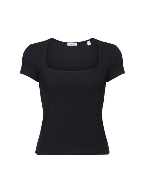 Esprit T-Shirt T-Shirt mit Karree-Ausschnitt (1-tlg) günstig online kaufen