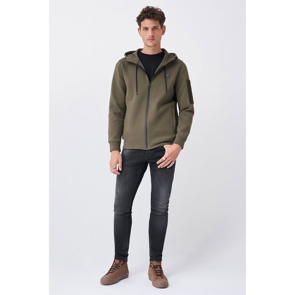 Salsa Jeans 125515-504 / Slim Sweatshirt Mit Reißverschluss M Green günstig online kaufen
