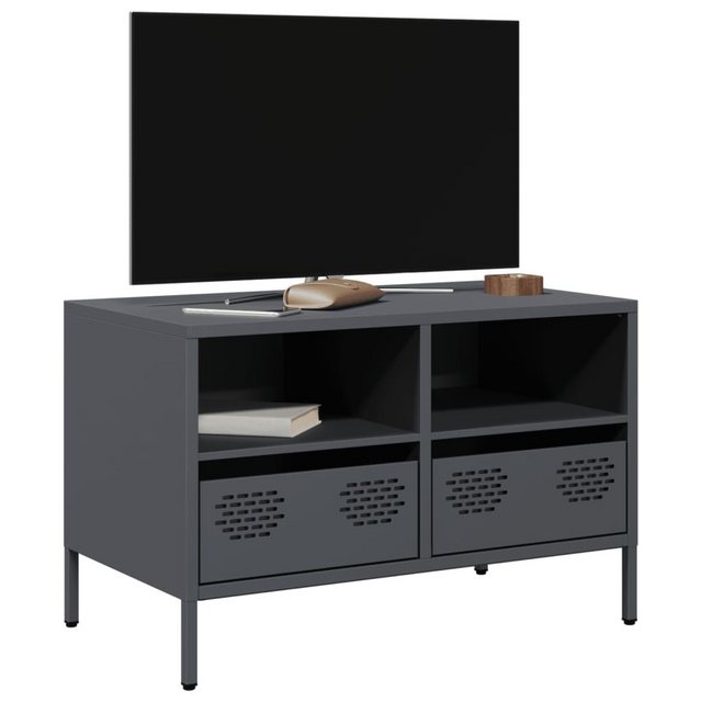 vidaXL Schrankmodule TV-Schrank Anthrazit 68x39x43,5 cm Kaltgewalzter Stahl günstig online kaufen