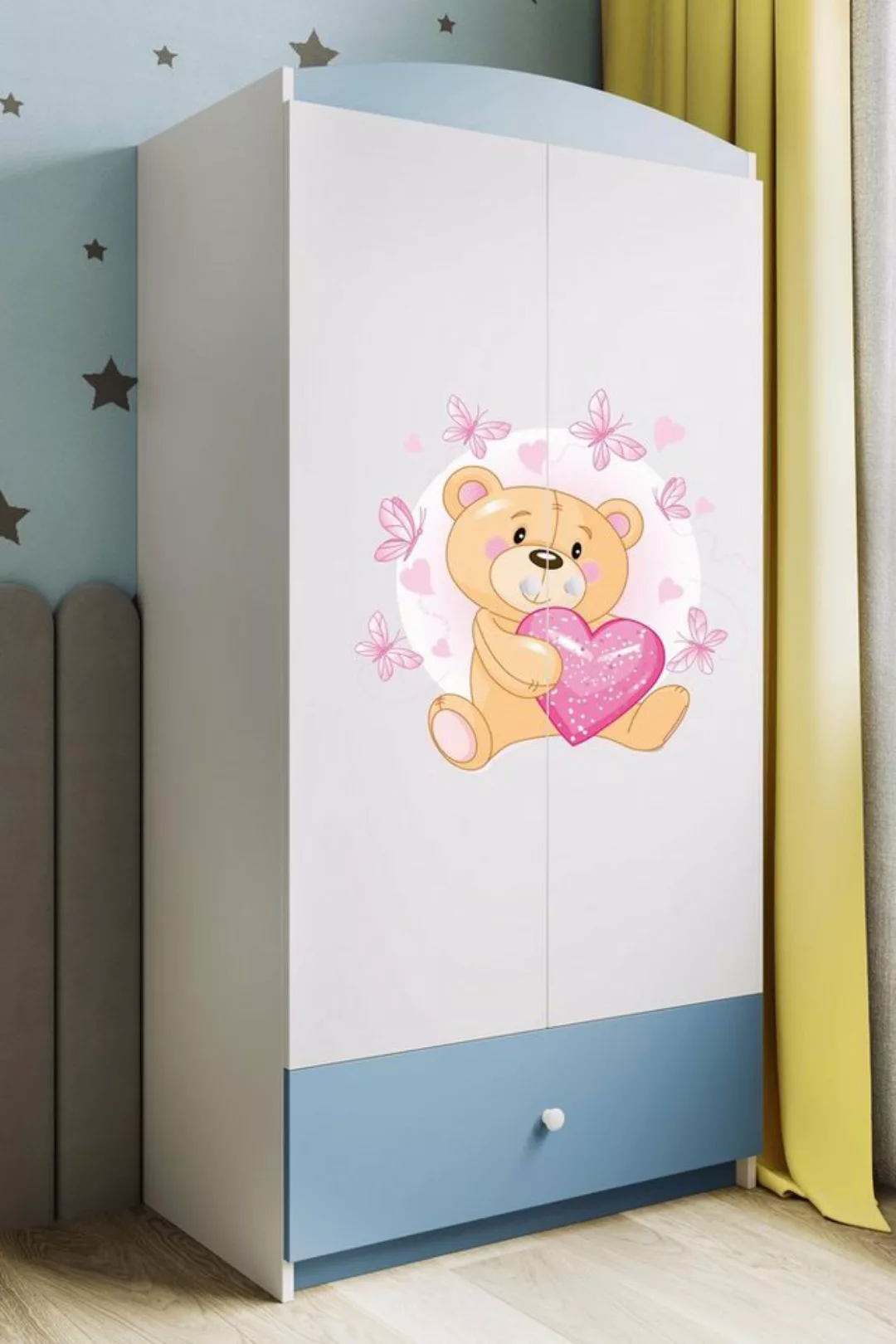 Bjird Kinderkleiderschrank Kleiderschrank Babydreams (4 Einlegeböden und Sc günstig online kaufen