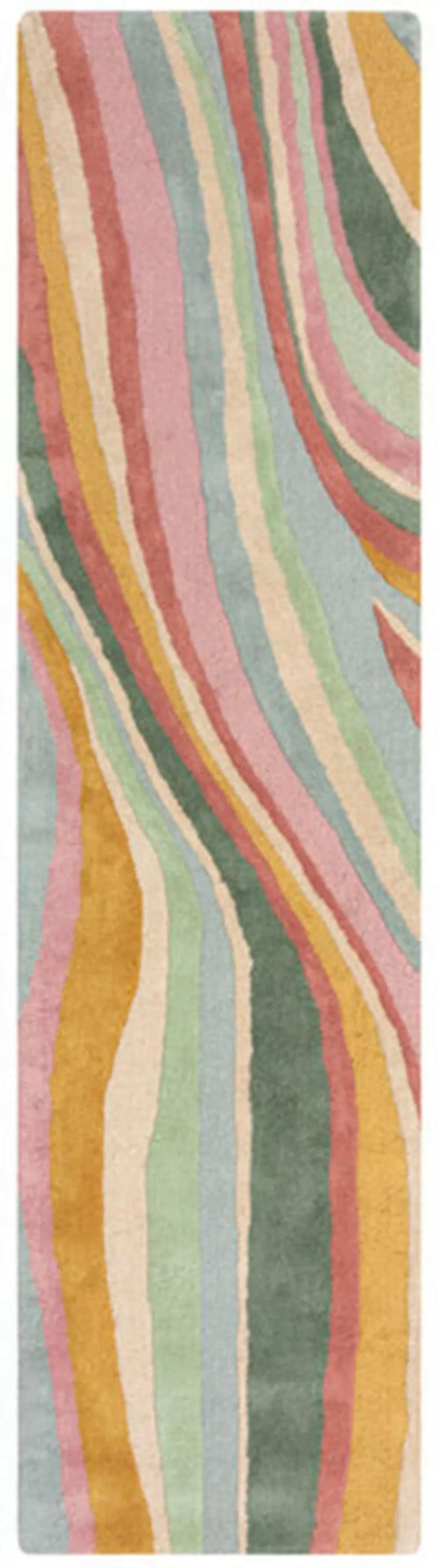 FLAIR RUGS Wollteppich »Abstract Flow«, rechteckig, 10 mm Höhe, Abstract Sw günstig online kaufen