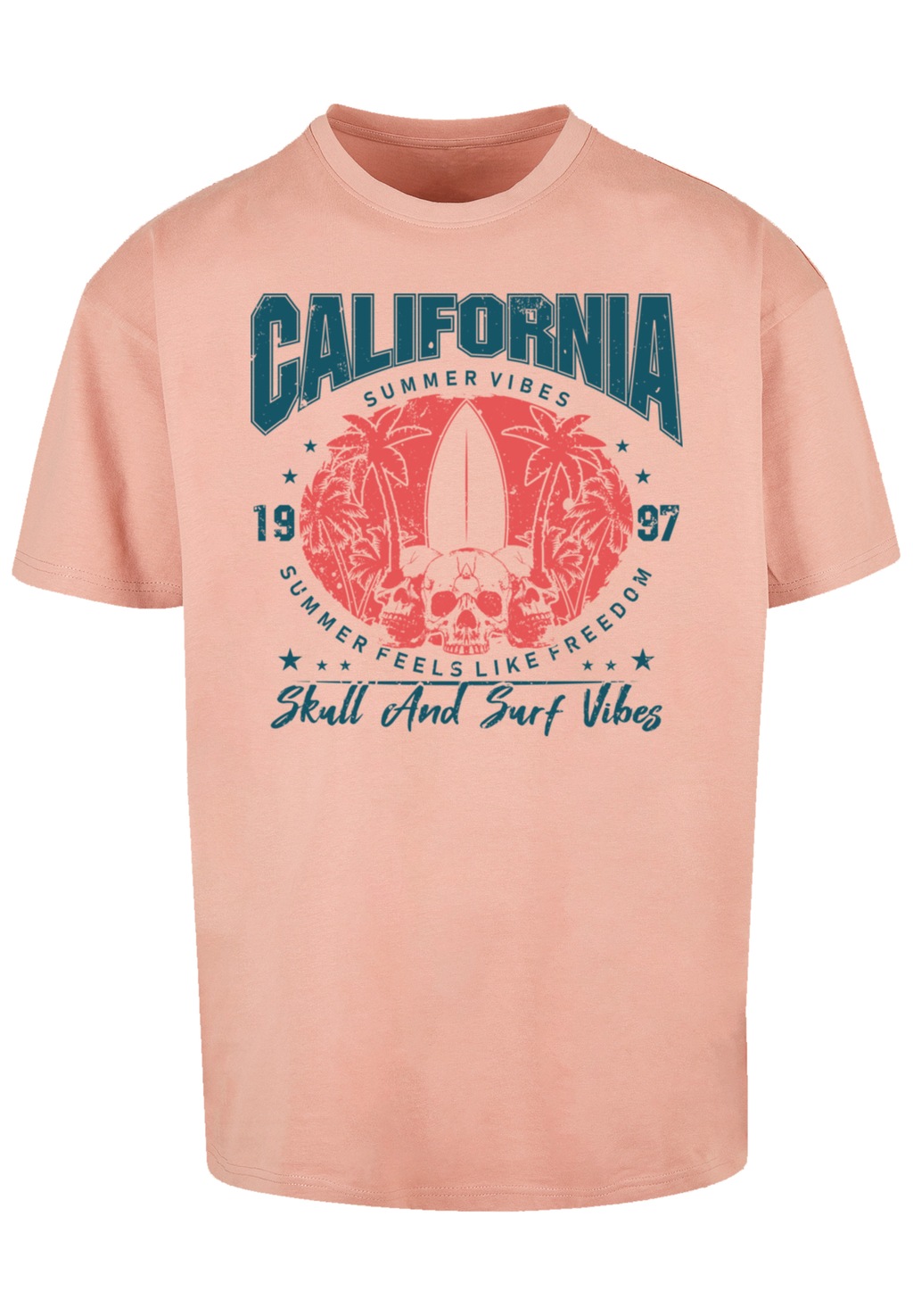 F4NT4STIC T-Shirt "California skull summer vibes", Premium Qualität günstig online kaufen