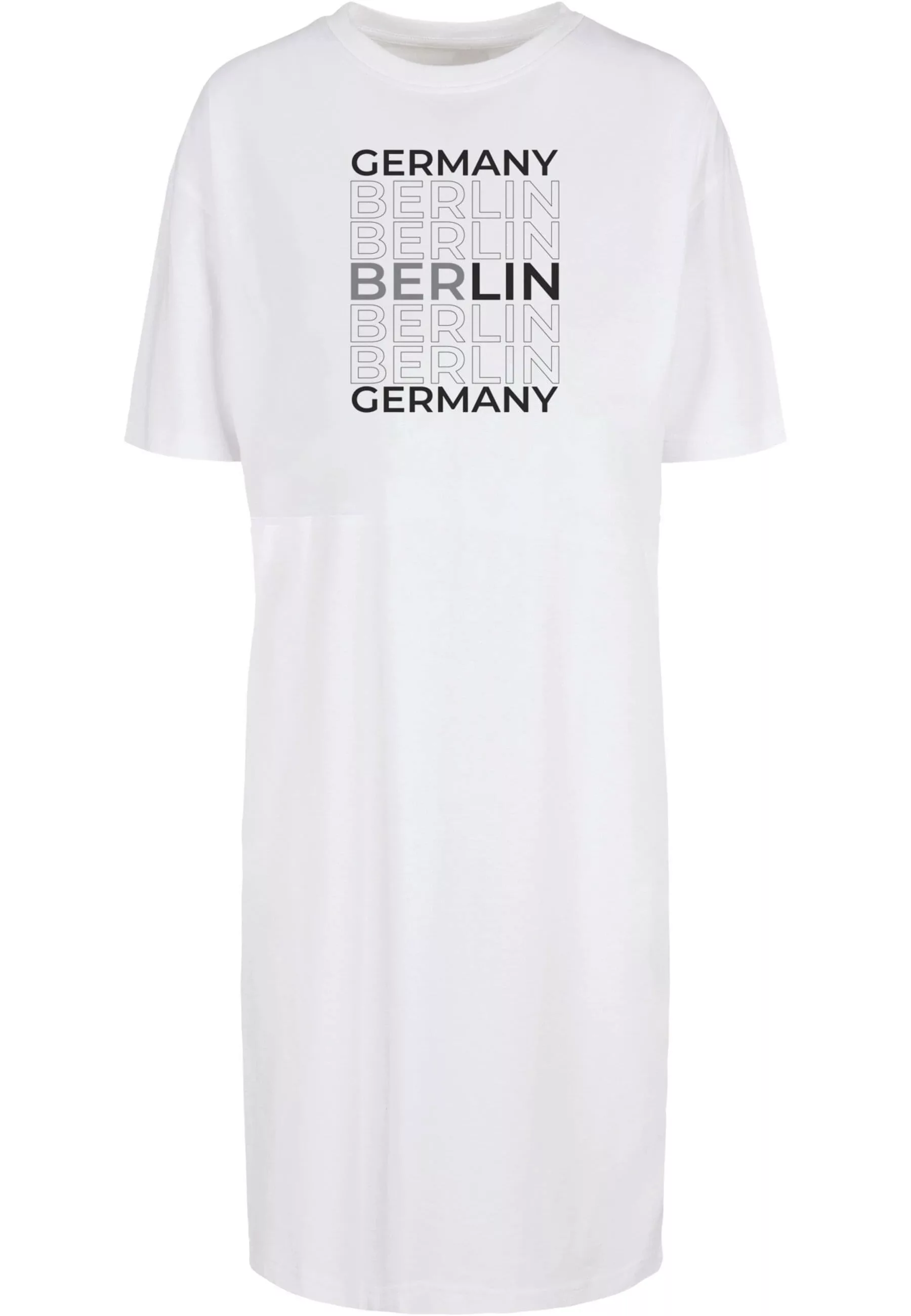 Merchcode Stillkleid "Damen Ladies Berlin Organic Oversized Slit Tee Dress" günstig online kaufen