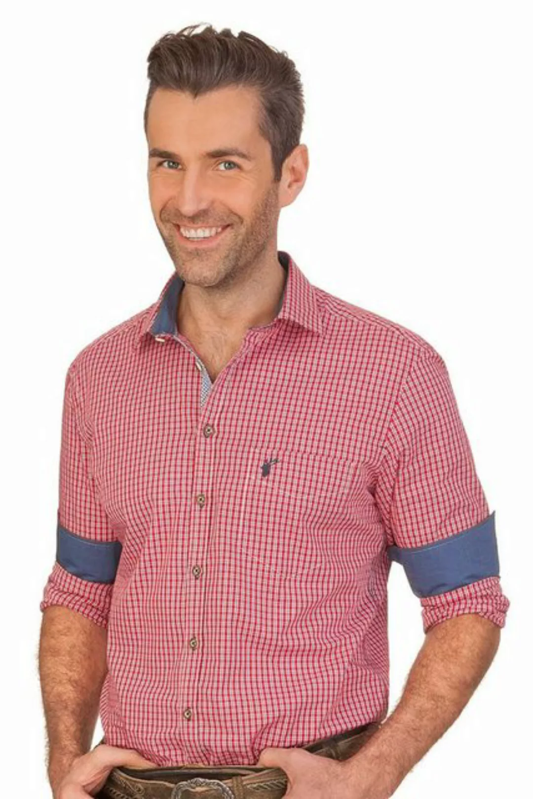 orbis Trachtenhemd Trachtenhemd - JENS - grün, rot günstig online kaufen