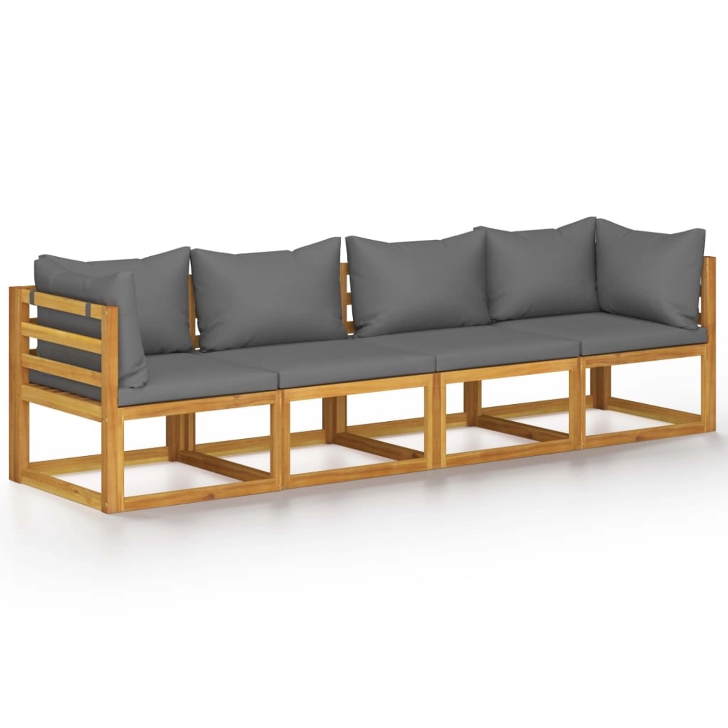 4-sitzer-gartensofa Mit Auflage Akazie Massivholz günstig online kaufen