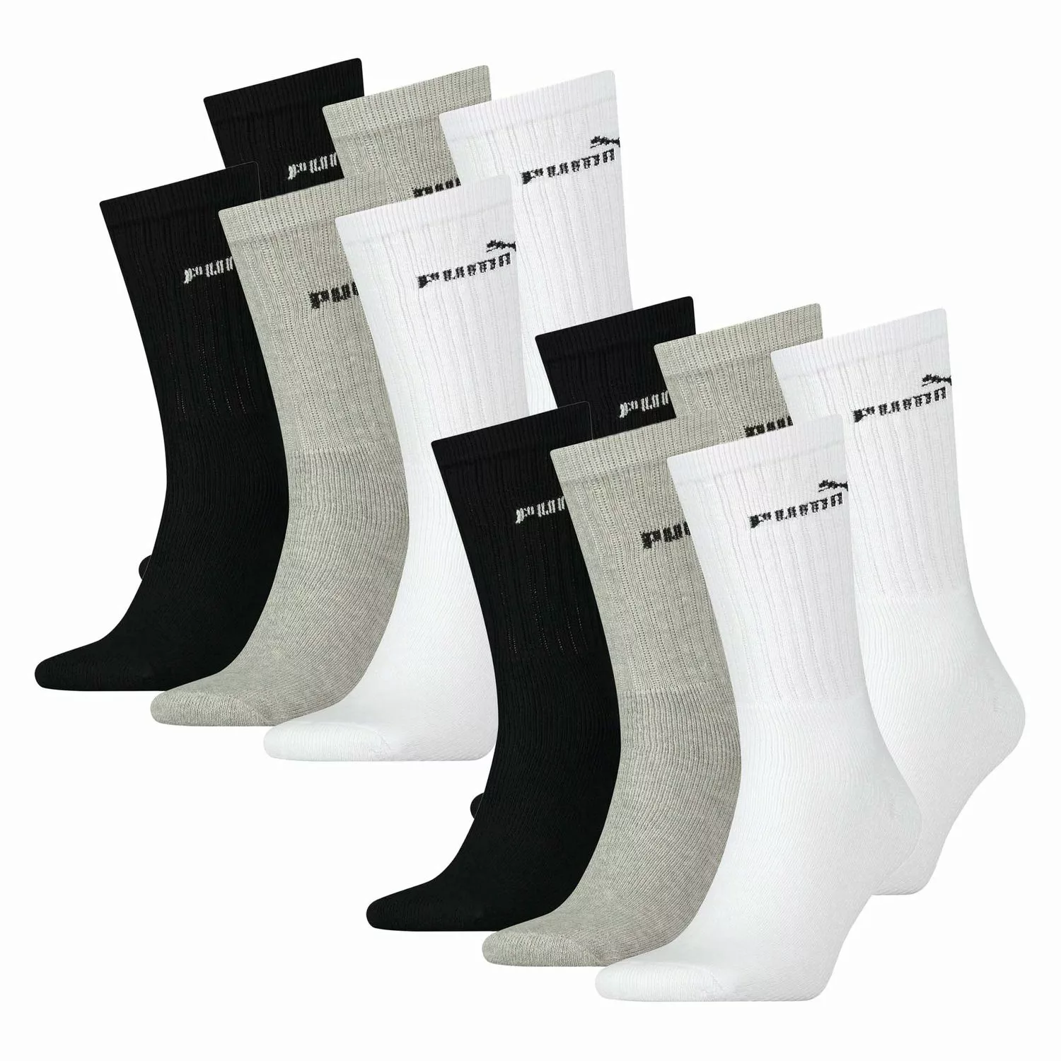 PUMA Unisex Sport Socken CLASSIC SPORT CREW 12er Pack 18er Pack 30er Pack günstig online kaufen