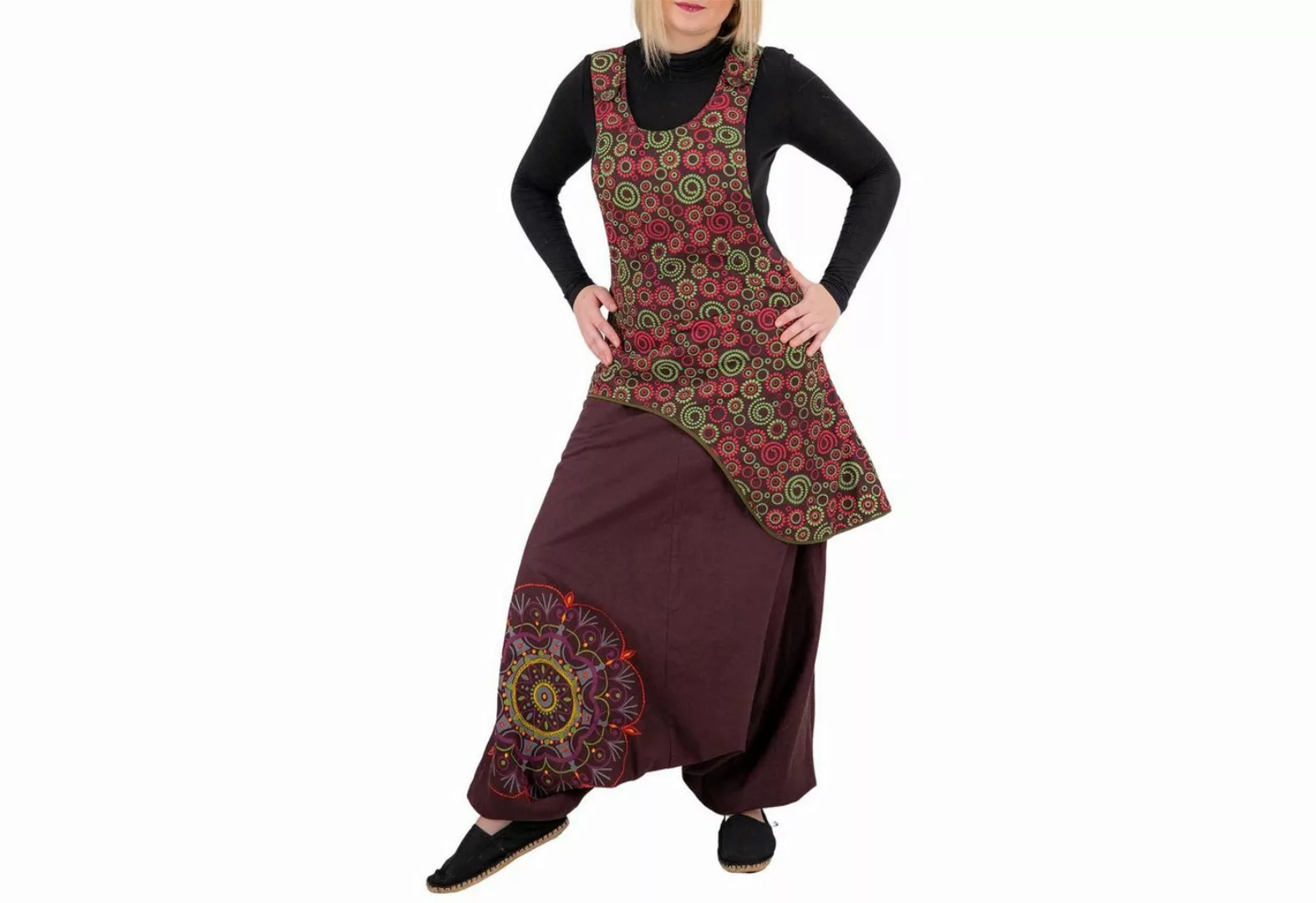 KUNST UND MAGIE Haremshose Latzhose Haremshose Jumpsuit 70er Overall Hippie günstig online kaufen