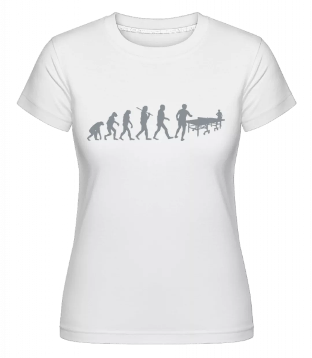 Evolution Des Tischtennis · Shirtinator Frauen T-Shirt günstig online kaufen