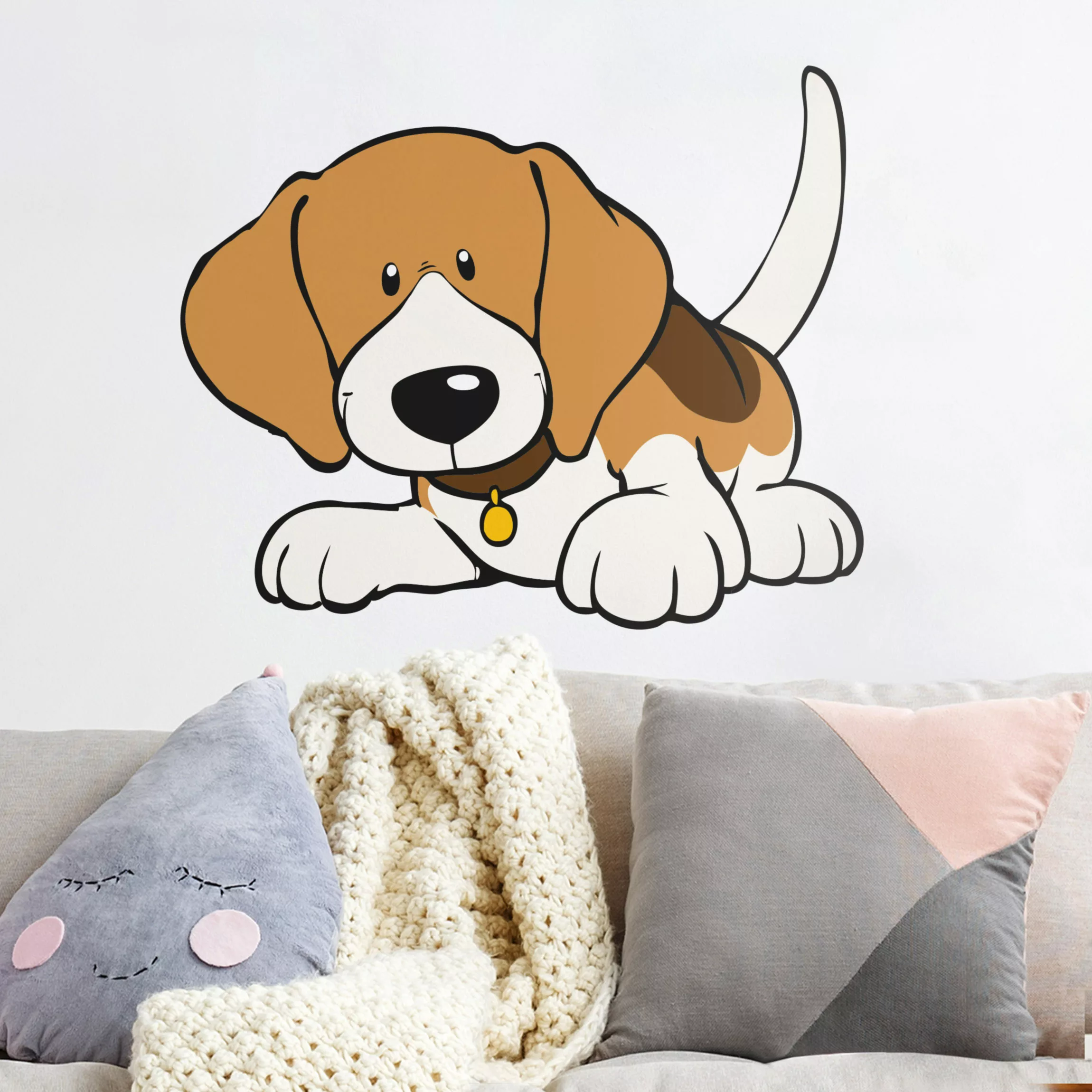 Wandtattoo Kinderzimmer NICI - Beagle liegend günstig online kaufen