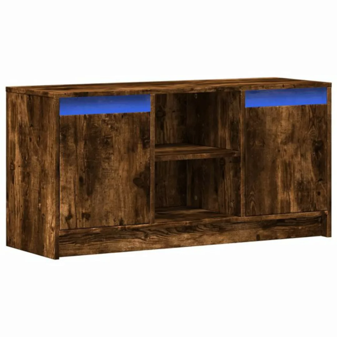 vidaXL TV-Schrank TV-Schrank mit LED-Beleuchtung Räuchereiche 100x34x50 cm günstig online kaufen