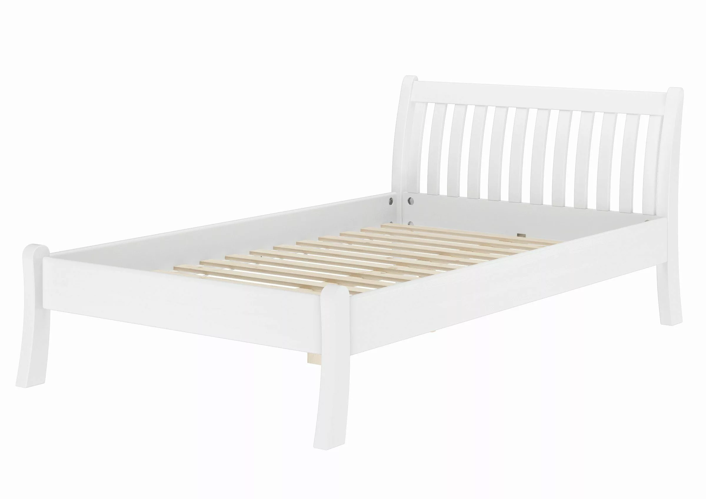 ERST-HOLZ Bett Weißes Geschwungenes Einzelbett 120 günstig online kaufen