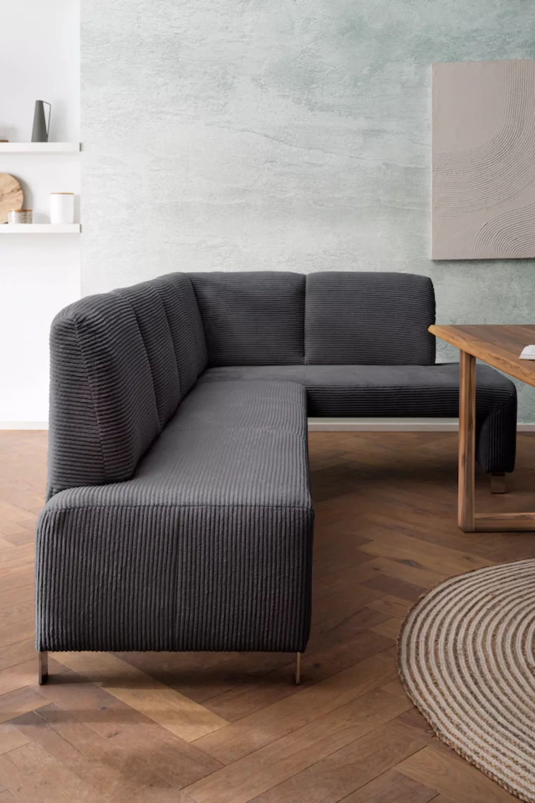 exxpo - sofa fashion Eckbank "Intenso, modern, wahlweise in Leder oder Text günstig online kaufen