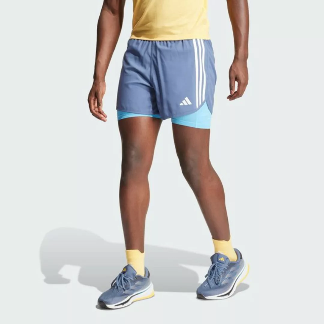 adidas Performance Laufshorts OWN THE RUN 3-STREIFEN 2-IN-1 SHORTS günstig online kaufen