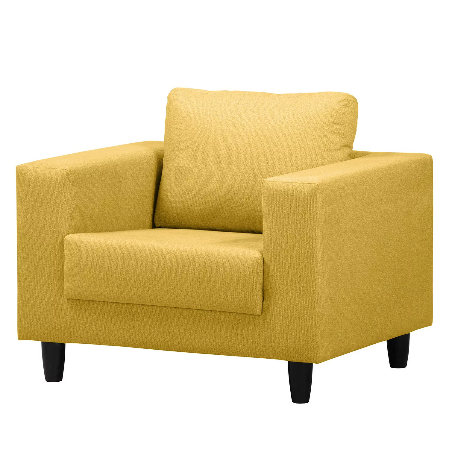 home24 Mørteens Sessel Bexwell II Senfgelb 100% Polyester 90x80x75 cm (BxHx günstig online kaufen