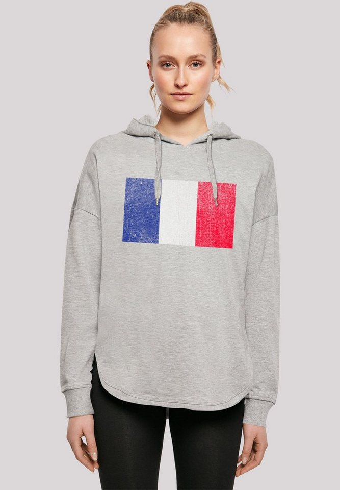 F4NT4STIC Kapuzenpullover France Frankreich Flagge distressed Print günstig online kaufen